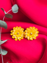 Load image into Gallery viewer, Three layers flower stud earrings
