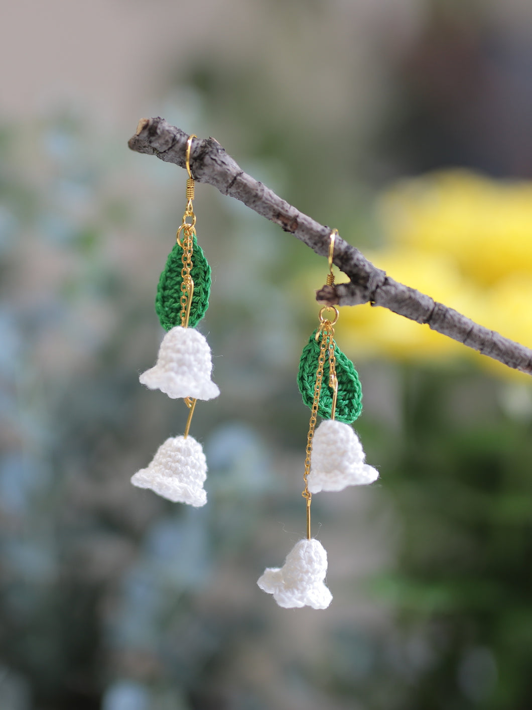 Lily of the Valley dangle earrings